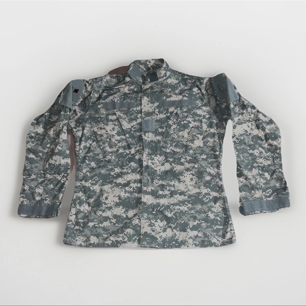 Army Medium Long Multicolor Cotton Blend Shirt Jacket Combat Coat APC BDU